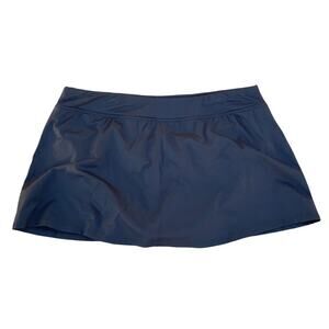Lands’ End Black Swim Skirt Skort Size 16W